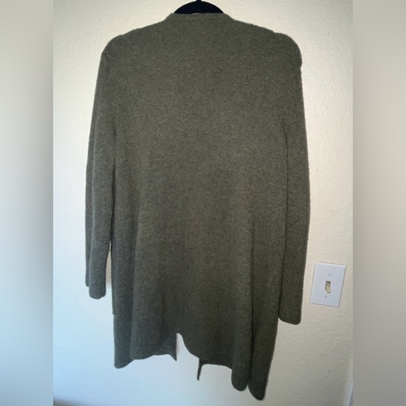 Madewell Super Soft Forrest Green Open-Front Cardigan W/ Pockets  SIZE SMALL - Picture 4 of 8